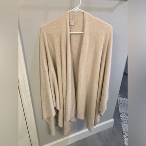 Barefoot Dreams Cozychic Lite Shawl Cardigan Cream Color plus size one size